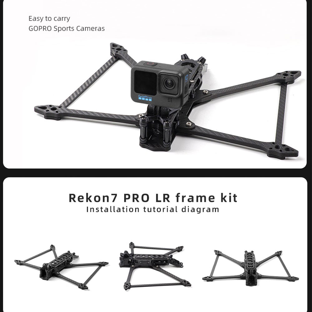 HGLRC-Rekon7-324mm-3K-Carbonfaser-7-Zoll-Long-Range-Frame-Kit-Unterstuumltzung-DJI-O3-Air-Unit-fuuml-1986553-2